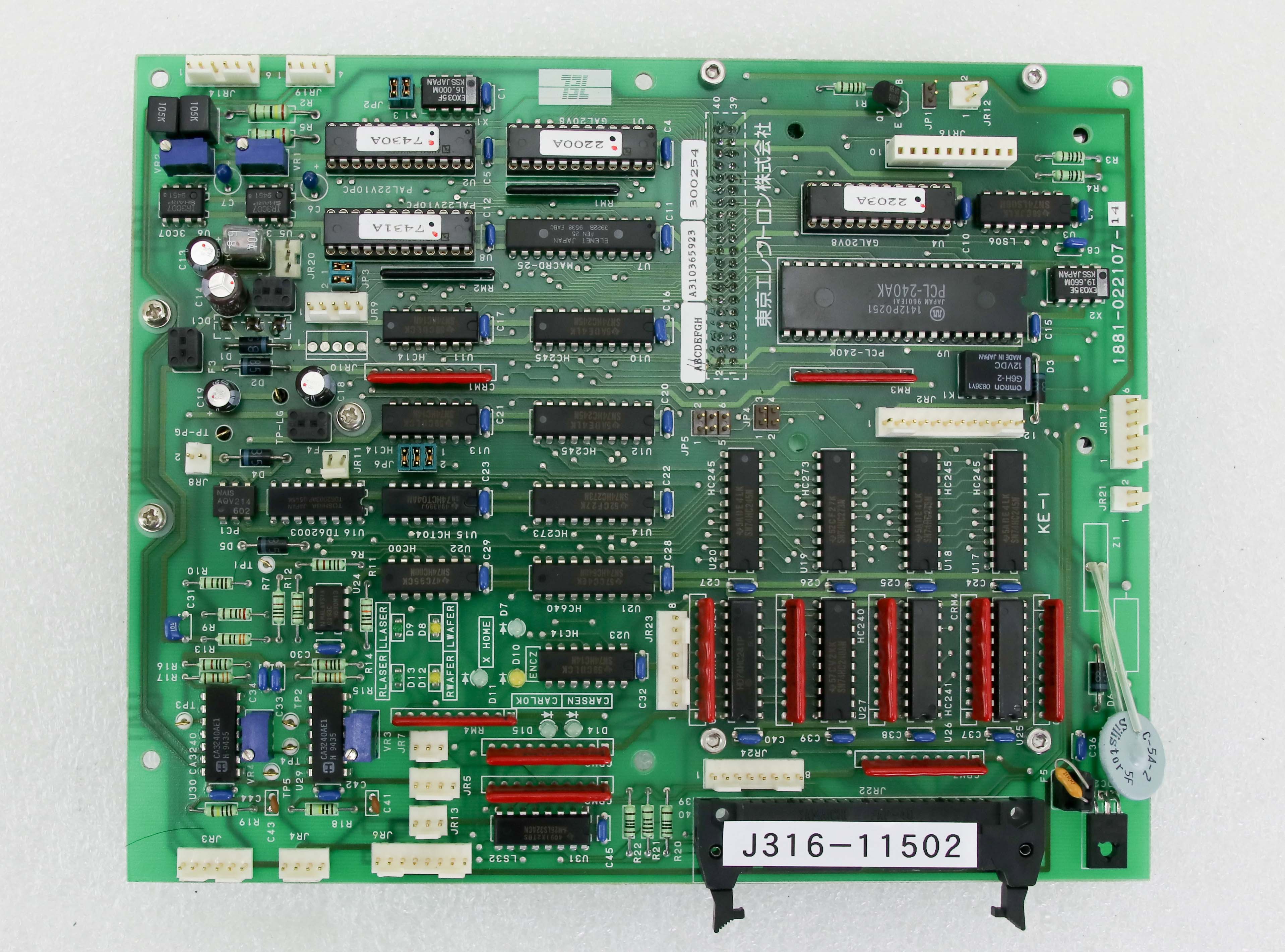 売却済み 11502 TOKYO ELECTRON PCB ASSY W/ 881-621473-4 1881-022107-14 | eBay